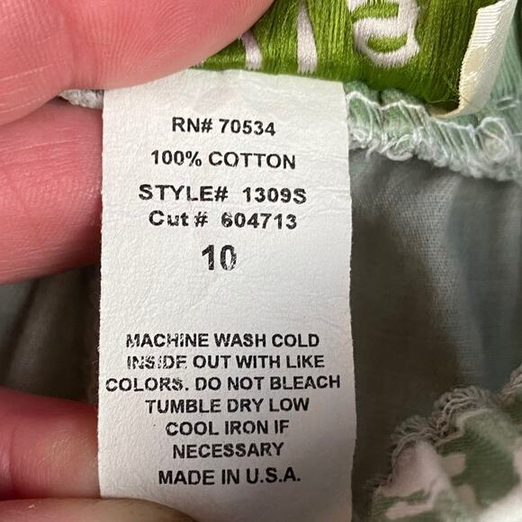 Orvis Cotton Crop High Waist Pants Sage Green 10 - Picture 6 of 6